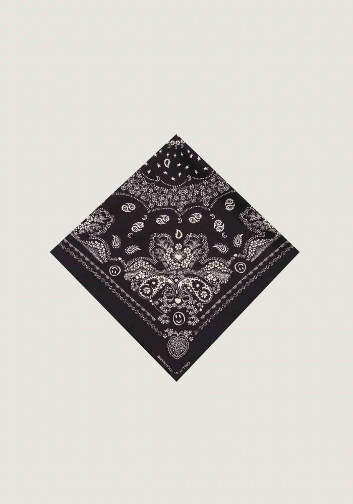 Bandana En Soie Noir Petit Modèle - Call It By Your Name