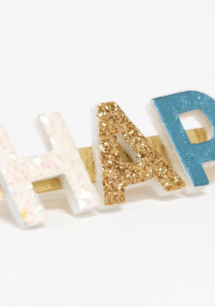 Barrette Longue Message Happy - Meri meri