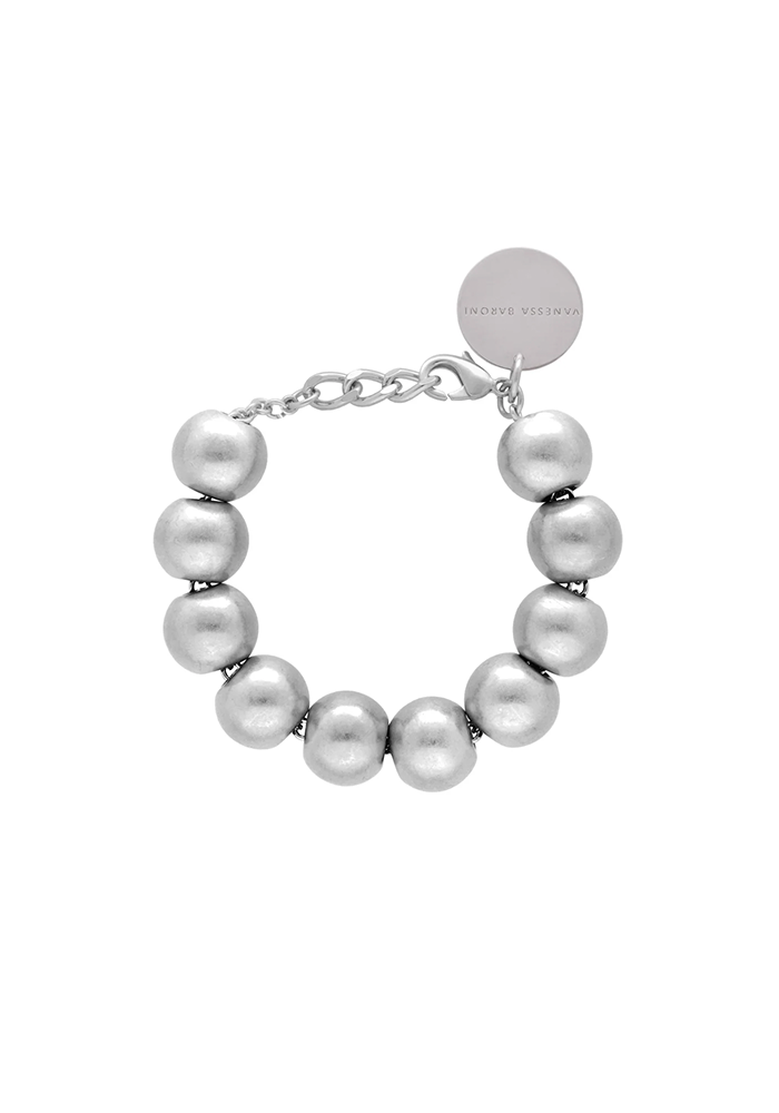 Bracelet Beads Silver Vintage - Vanessa Baroni