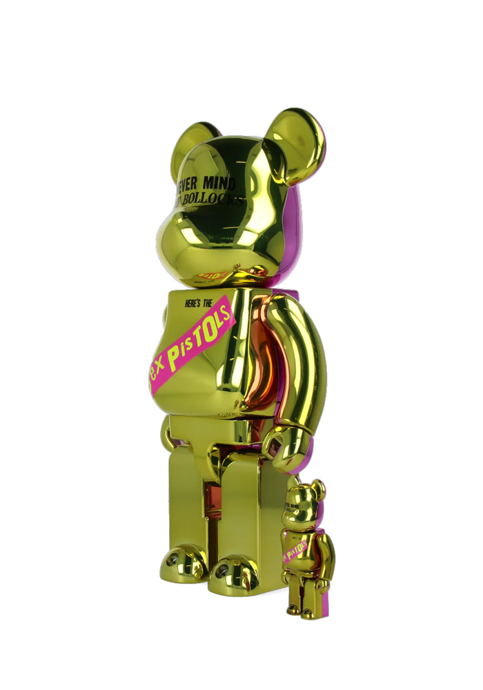 Statue Bearbrick Sex Pistols Never Mind The Bollocks Chrome Version - Artoyz