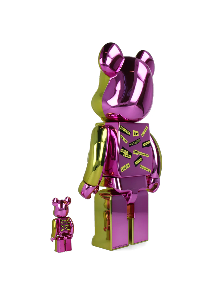 Statue Bearbrick Sex Pistols Never Mind The Bollocks Chrome Version - Artoyz