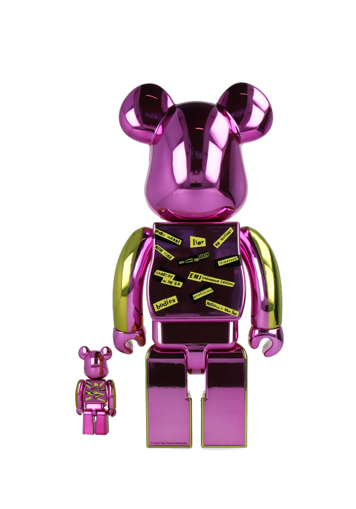 Statue Bearbrick Sex Pistols Never Mind The Bollocks Chrome Version - Artoyz