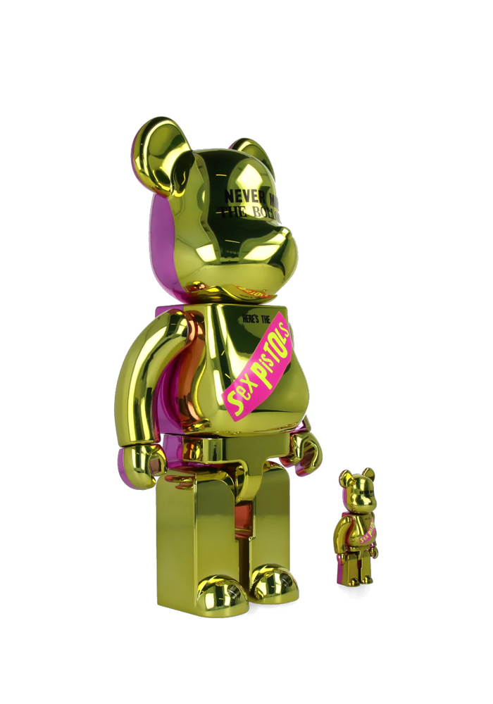 Statue Bearbrick Sex Pistols Never Mind The Bollocks Chrome Version - Artoyz