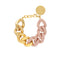 Bracelet Great Matte Gold and Baby Pink