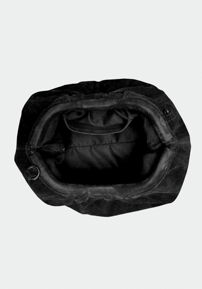 Sac Big Uniq Velvet Black - Sista Paris