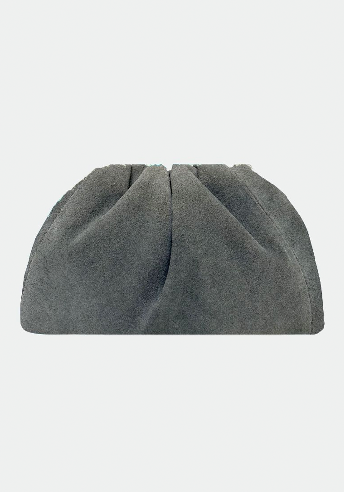 Sac Big Uniq Velvet Grey - Sista Paris