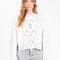 Heart Blouse Long Sleeves All Lace On The Front 100% Cotton