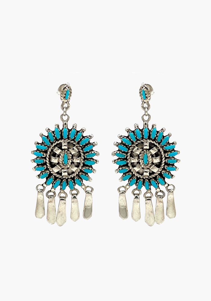 Boucles D'Oreilles Fleur Et Pampilles - Sélectionné par Blush