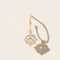 Bettina White Diamond Earring