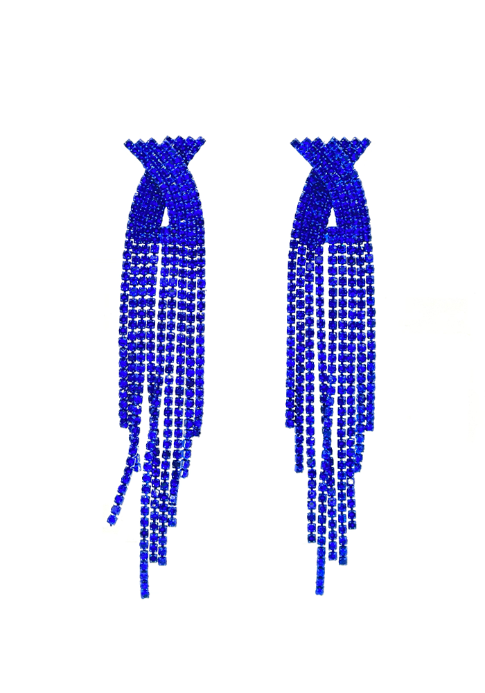 Boucles D'Oreilles Abby Bleues - Maison Baika