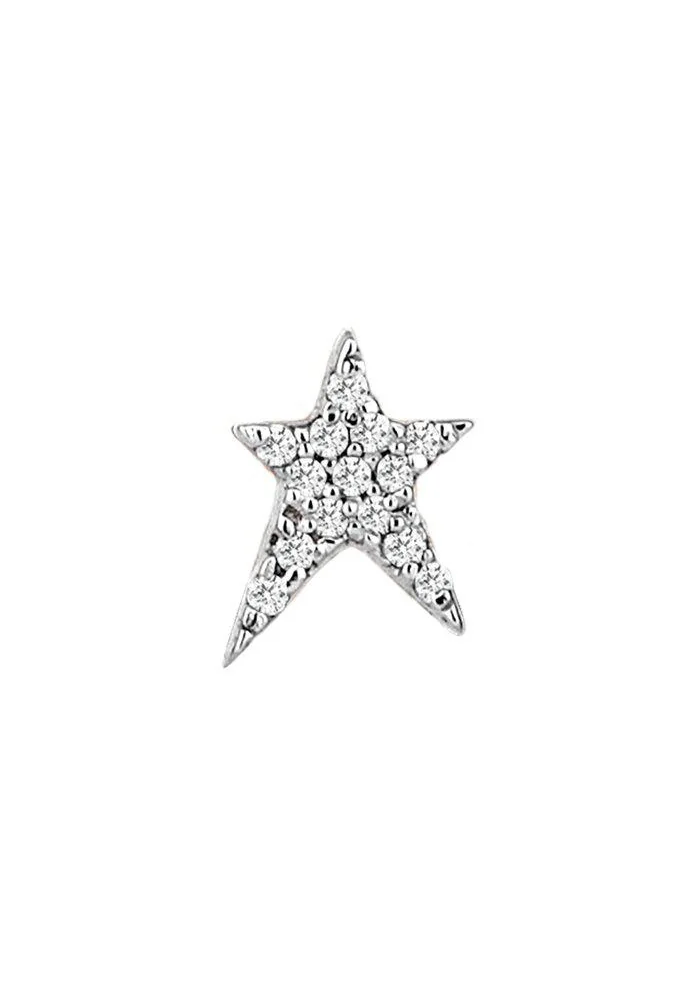 Boucle D'Oreille Mini Pavé Struck Star - Kismet By Milka