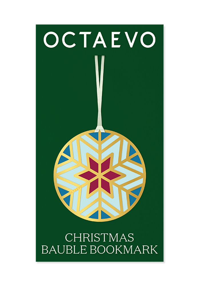 Marque-Page Boule de Noël Vert en Laiton Doré - Octaevo