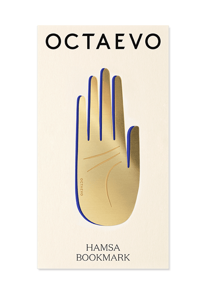 Marque-Page Hamsa Main en Laiton Doré - Octaevo