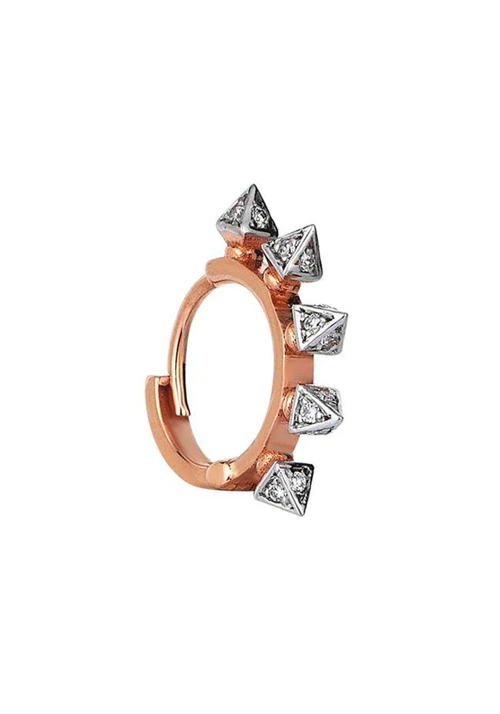 Boucle D'Oreille Prisma Small Hoop Diamants