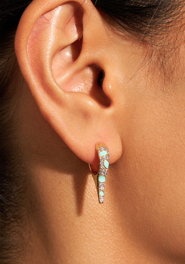Boucles D'Oreilles Ranee Turquoise - Be Maad