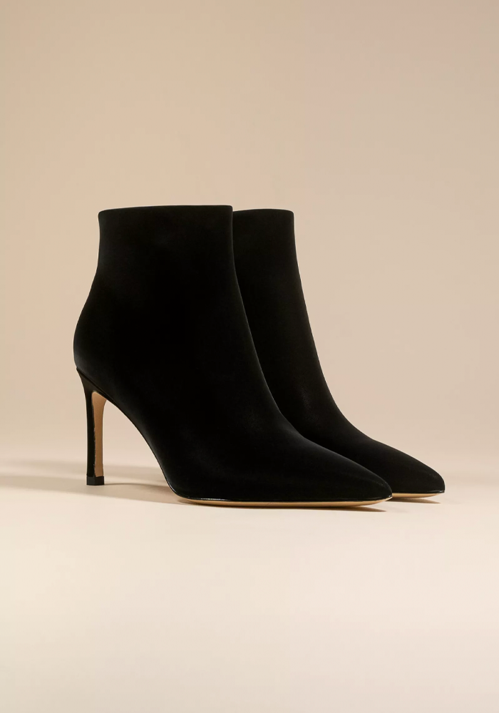 Bottines Noura Bout Pointu Noires - Mi/Mai