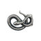 Silver Snake Belt Buckle