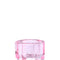 Light Pink Faceted Crystal Candle Holder