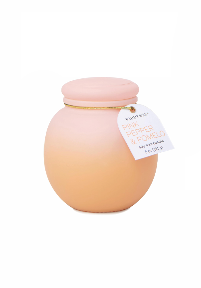 Bougie Orb Poivre Rose et Pomelo - Blush Sélection Décoration