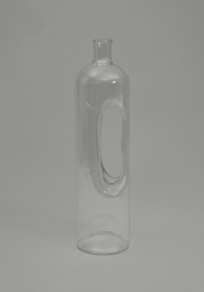 Carafe En Verre Transparent Avec Poignée - Bazar De Luxe