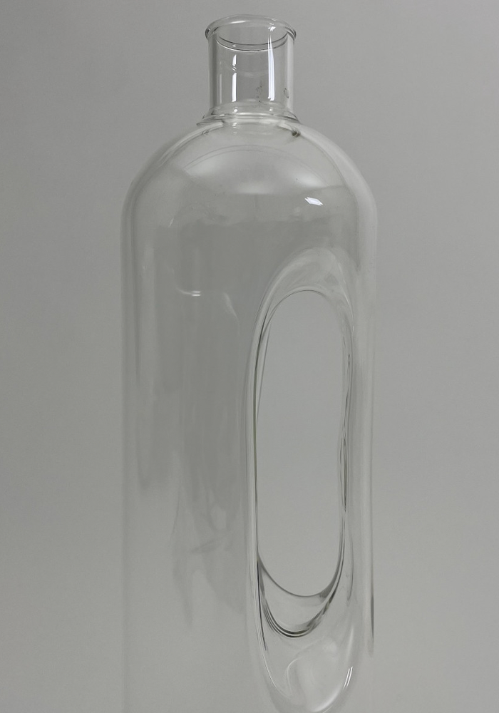 Carafe En Verre Transparent Avec Poignée - Bazar De Luxe