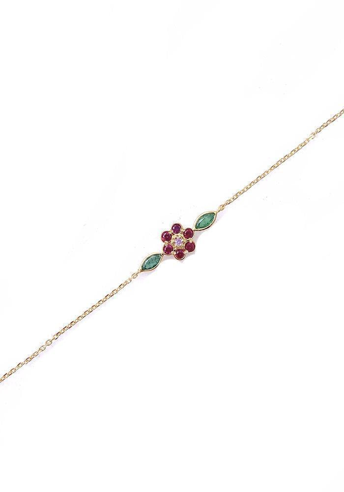Pulsera Miniflor 1 Roja