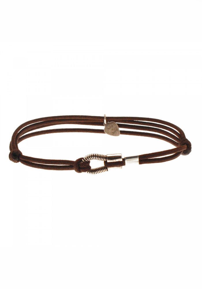 Bracelet Homme Me Corde De Basse Cordon Chocolat - Sing a Song