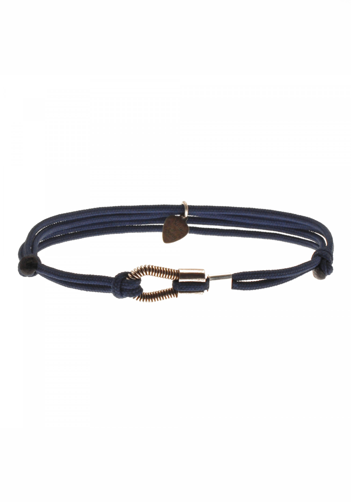 Bracelet Homme Me Corde De Basse Cordon Bleu Navy - Sing A Song