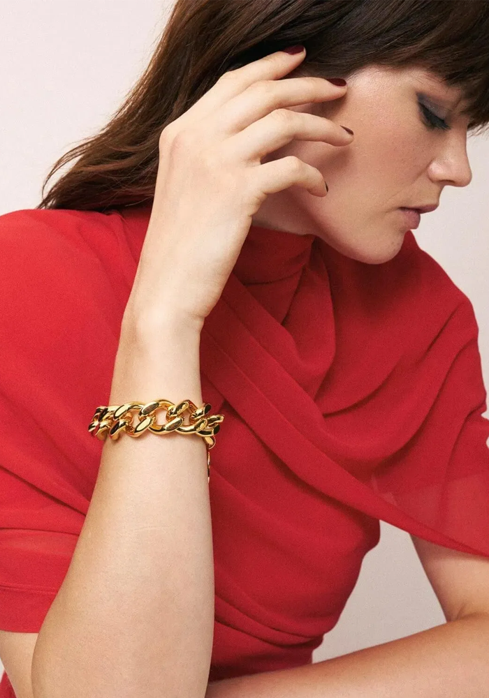 Bracelet Mini Flat Chain Gold - Vanessa Baroni