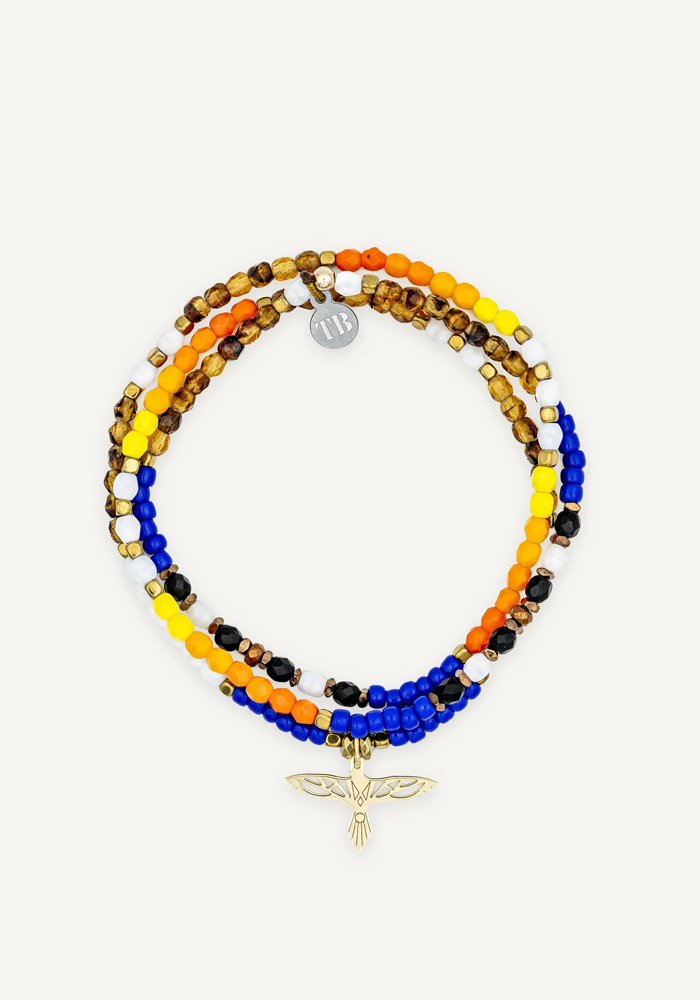 Bracelet 3 Tours Ou Collier Eagle Indian - Têtes Blondes