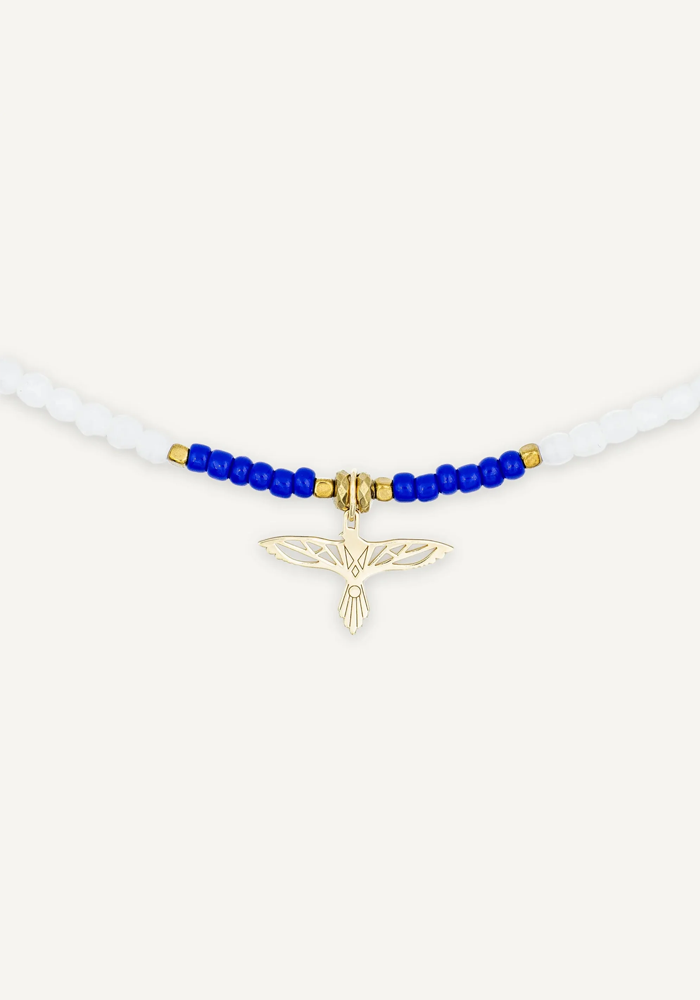 Bracelet 3 Tours Ou Collier Eagle Indian - Têtes Blondes