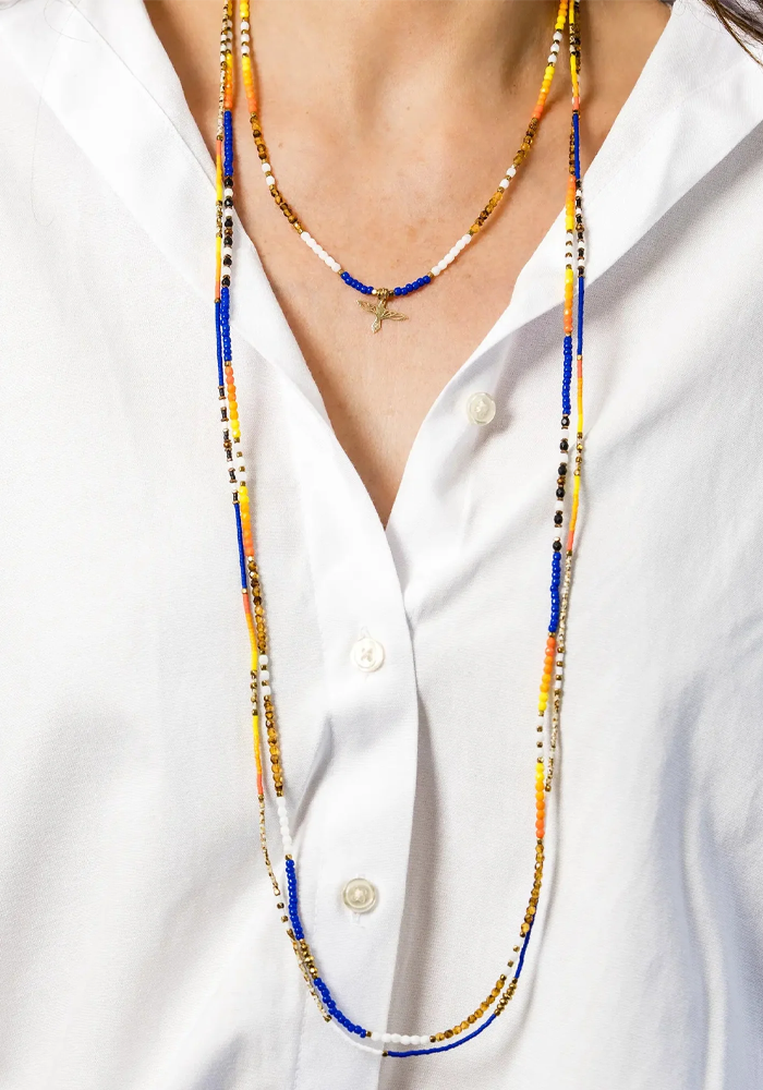 Bracelet 3 Tours Ou Collier Eagle Indian - Têtes Blondes