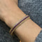 Lili Medium Two-Tone Gold And Purple Woven Bracelet