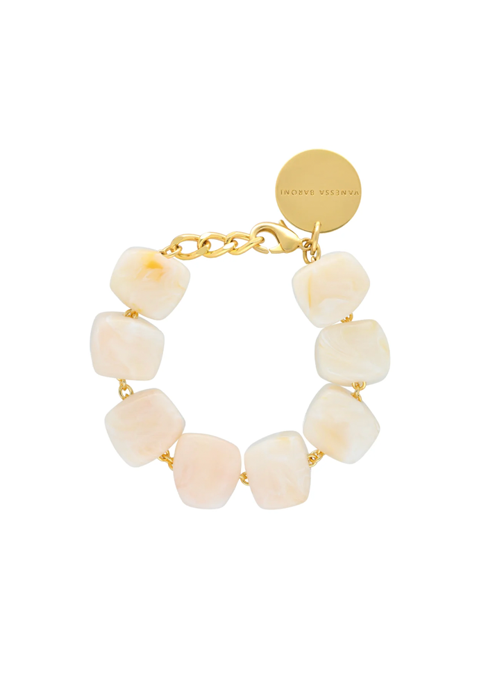 Bracelet Organic Shaped Pearl Marble - Vanessa Baroni