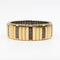 Bracelet Sig 18 Stripes Doré Et Noir