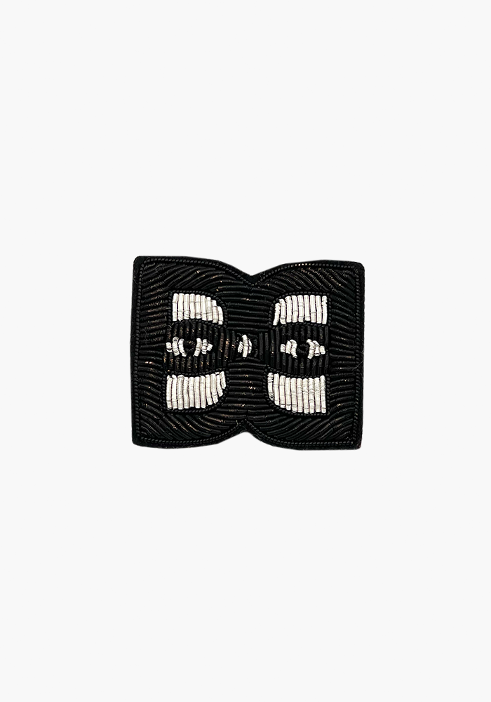 Broche Logo Double B Tissée - Blush
