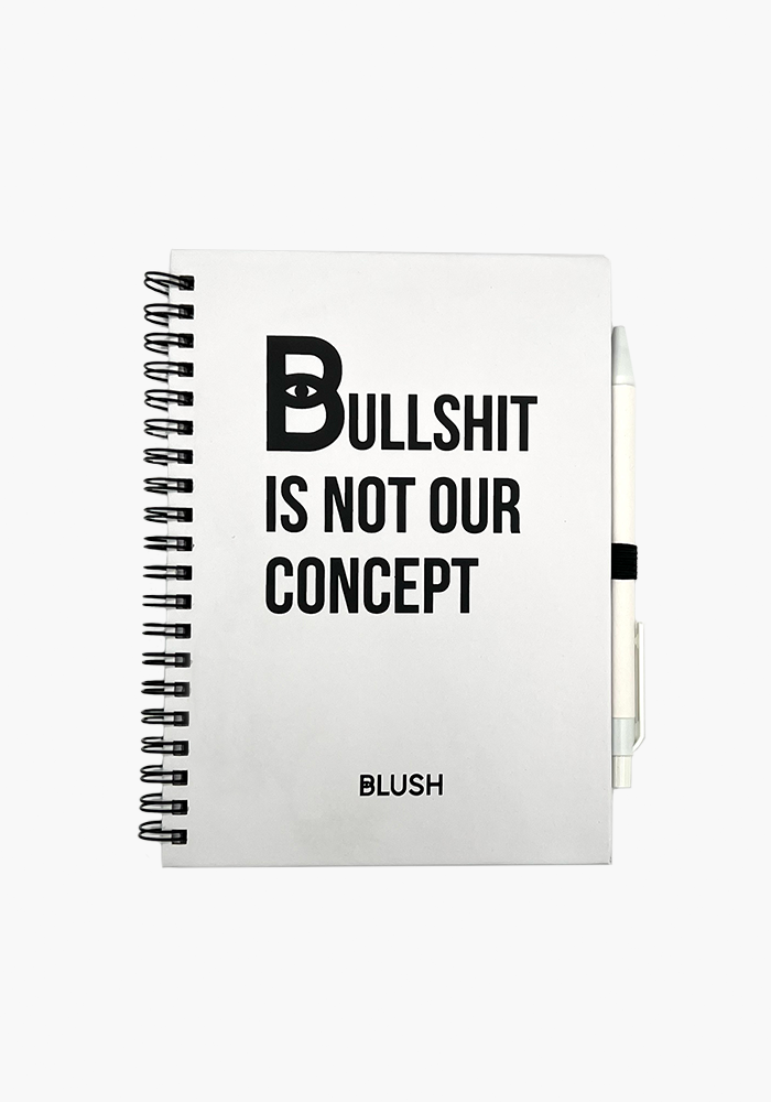 Carnet Grand Modèle Bullshit Is Not Our Concept - Blush