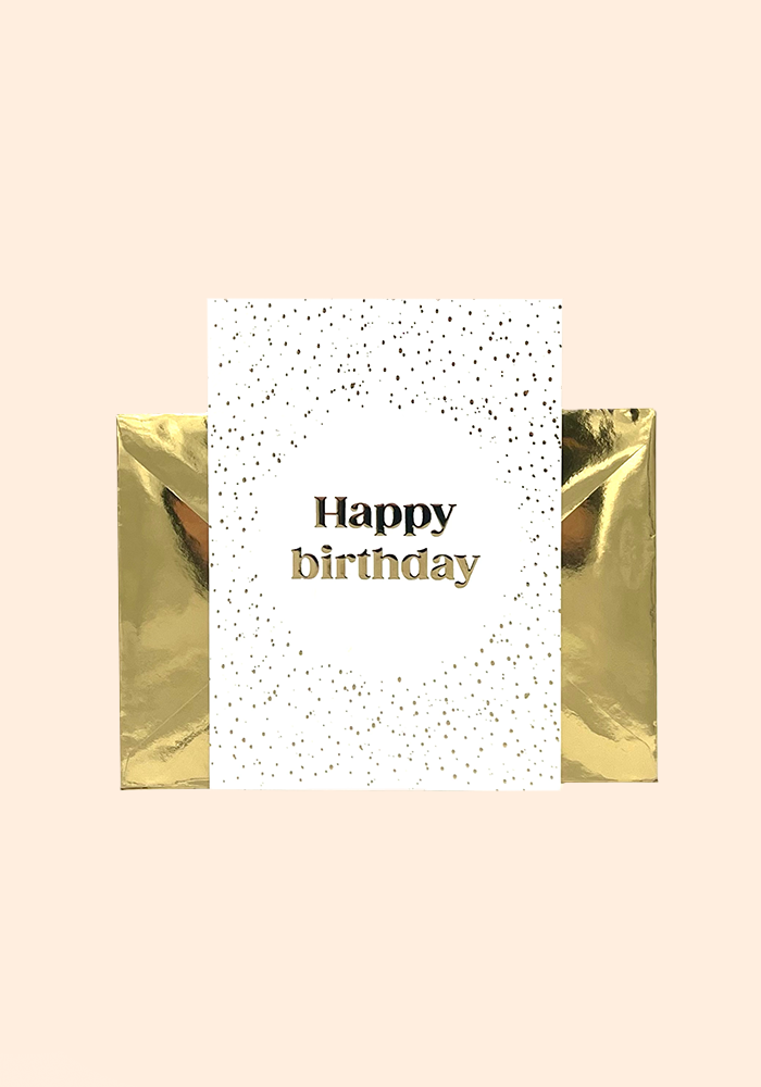 Carte De Voeux Happy Birthday - Blush