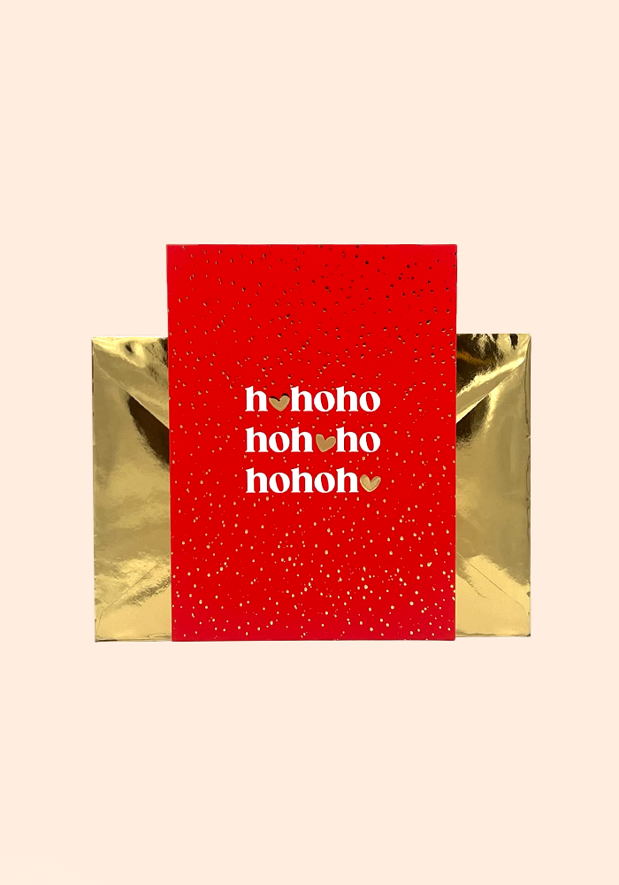 Carte De Voeux Ho Ho Ho - Blush