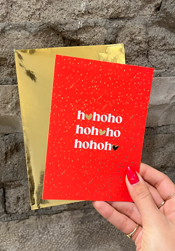 Carte De Voeux Ho Ho Ho - Blush