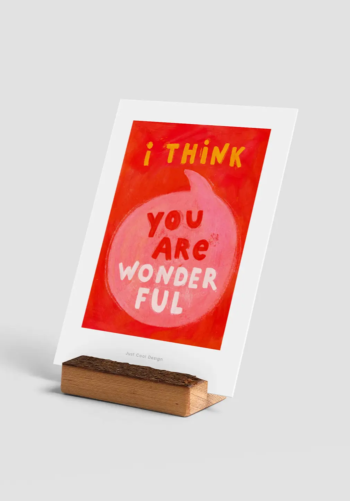 Carte I Think You Are Wonderful - Blush Sélection Jeux