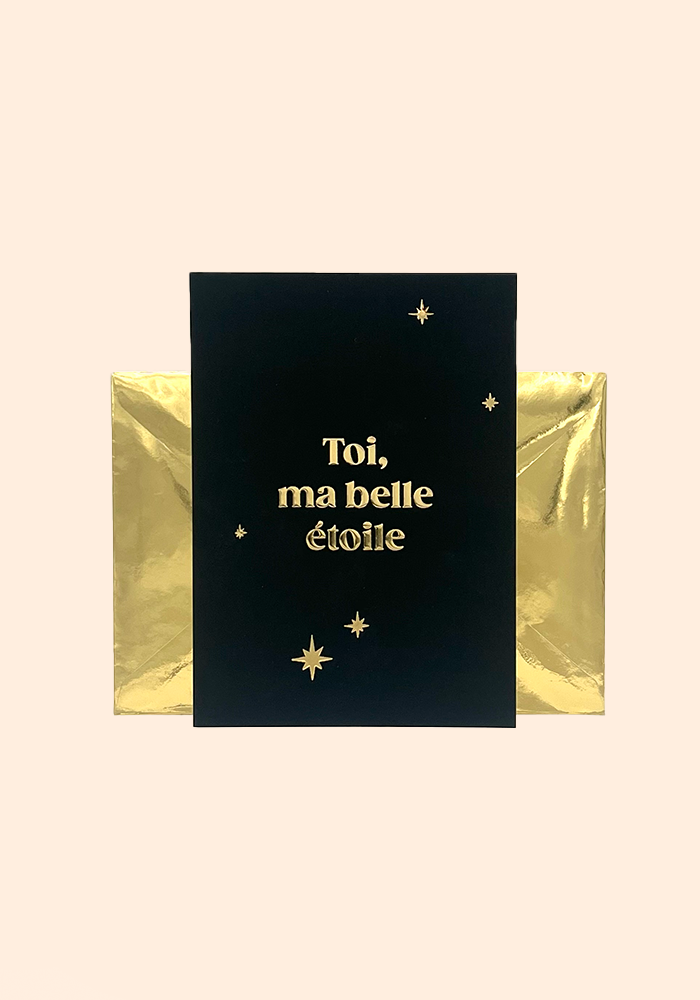 Carte De Voeux Toi, Ma Belle Étoile - Blush