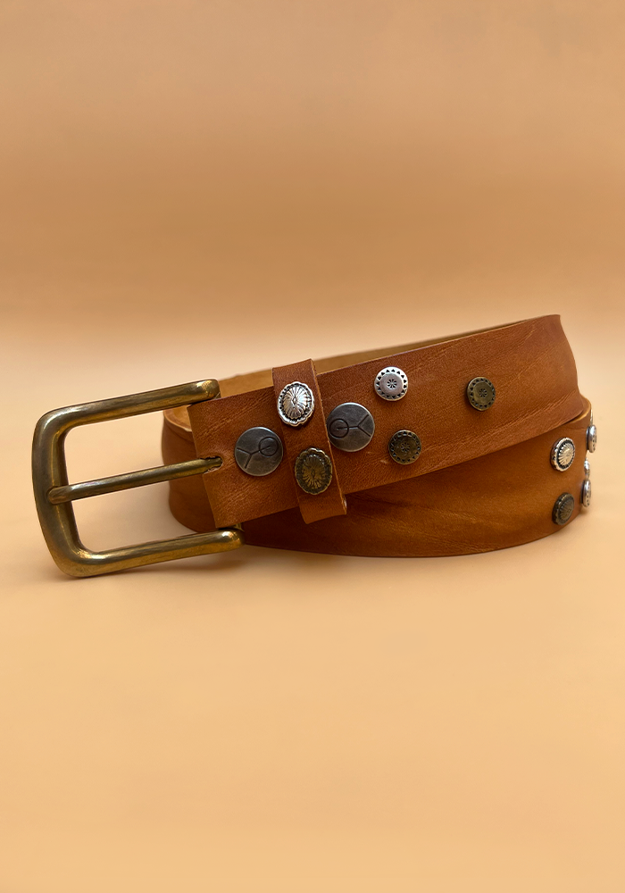 Ceinture Elena Gold Camel - Yolete