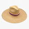 Chapeau Bords XXL Bande Violette Et Corail