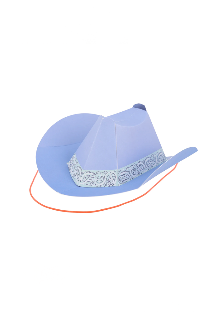 Lot De 8 Chapeaux De Cowboys En Carton - Meri Meri