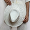 Chapeau Panama Paille Naturelle Blanc