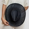 Chapeau Panama Paille Naturelle Noir