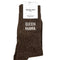 Chaussettes Queen Mama Marron Paillettes