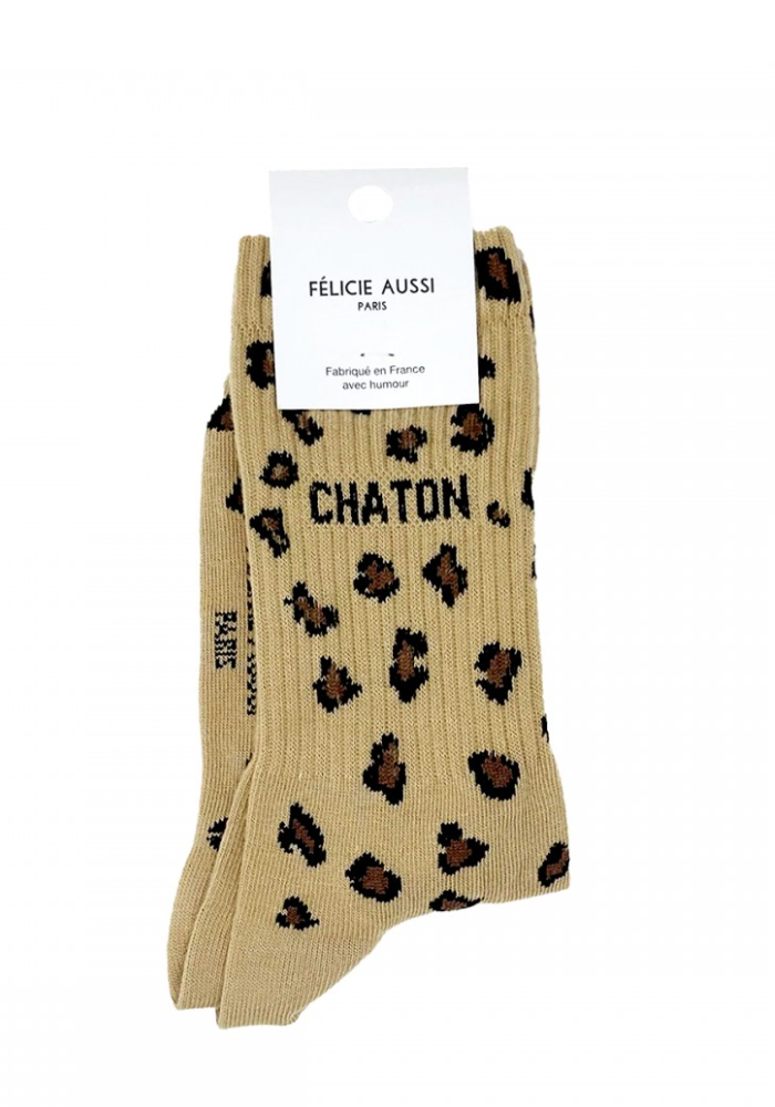 Chaussettes Chaton Leopard - Félicie Aussi