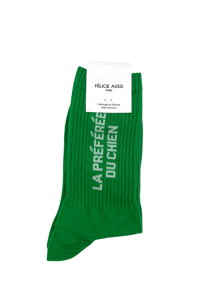 Chaussettes La Préférée du Chien Vert - Félicie Aussi